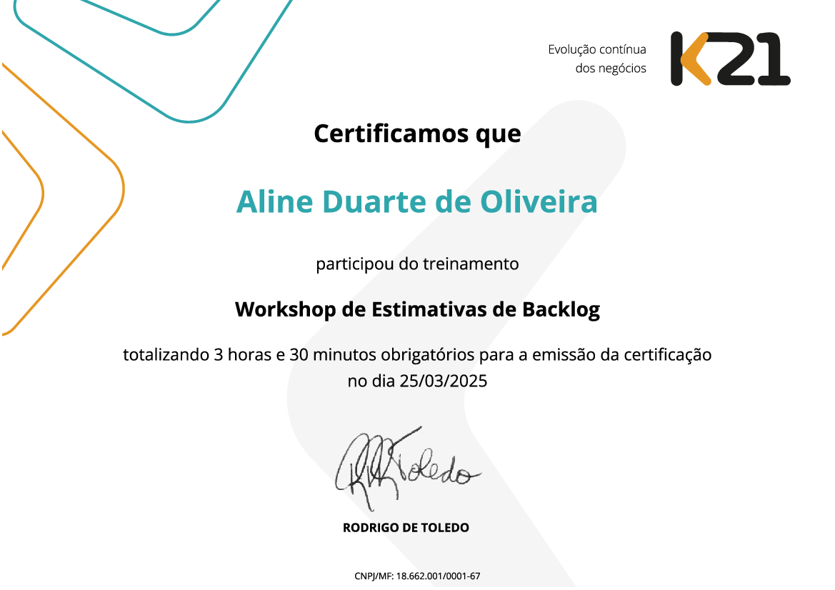 Certificado K21